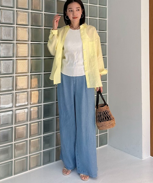 「DOUX ARCHIVES」 長袖シャツ FREE イエロー レディース_画像8