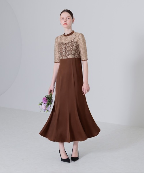 「Leja」 半袖ワンピース MEDIUM グリーン レディース_画像4