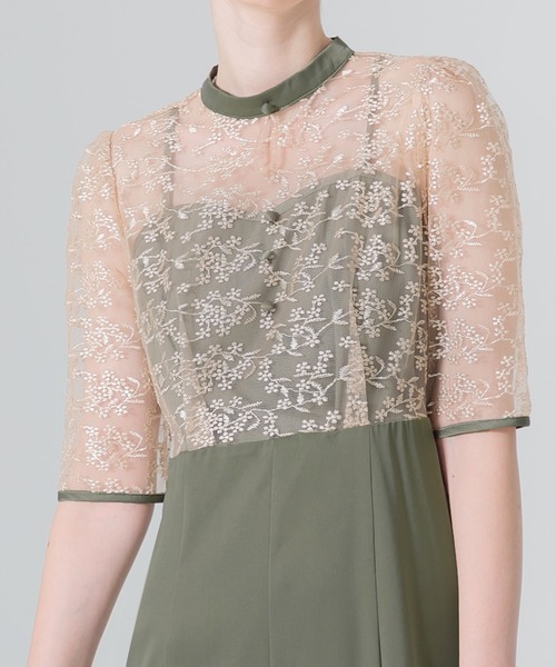 「Leja」 半袖ワンピース MEDIUM グリーン レディース_画像9