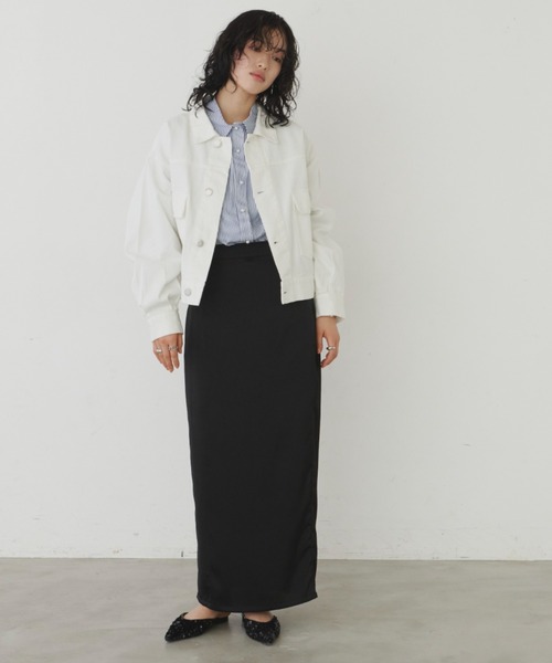 「Aunt Marie's」 デニムジャケット SMALL ネイビー レディース_画像9