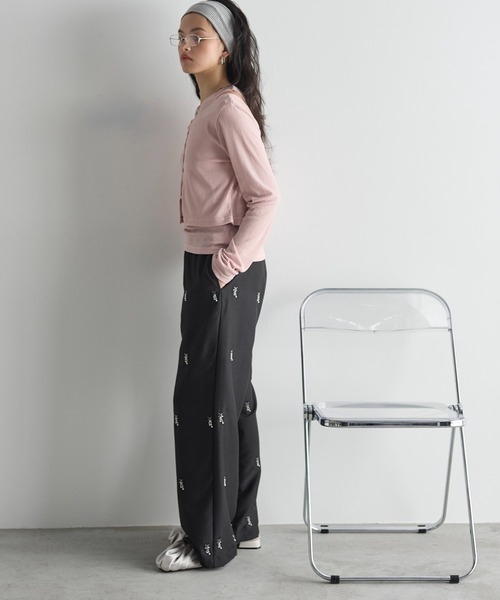 「THE YOn」 スラックス FREE サンドベージュ レディース_画像4