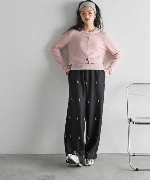 「THE YOn」 スラックス FREE サンドベージュ レディース_画像5
