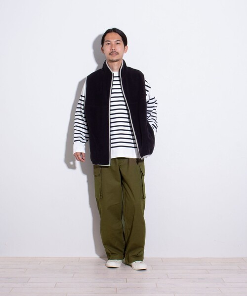 「GLOSTER」 カーゴパンツ L ダークベージュ メンズ_画像2