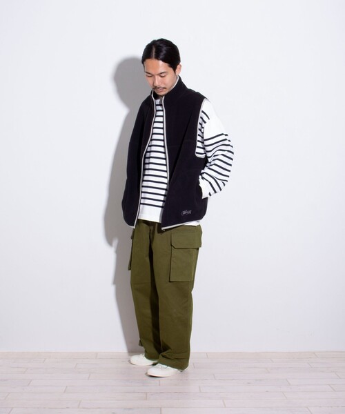 「GLOSTER」 カーゴパンツ L ダークベージュ メンズ_画像3