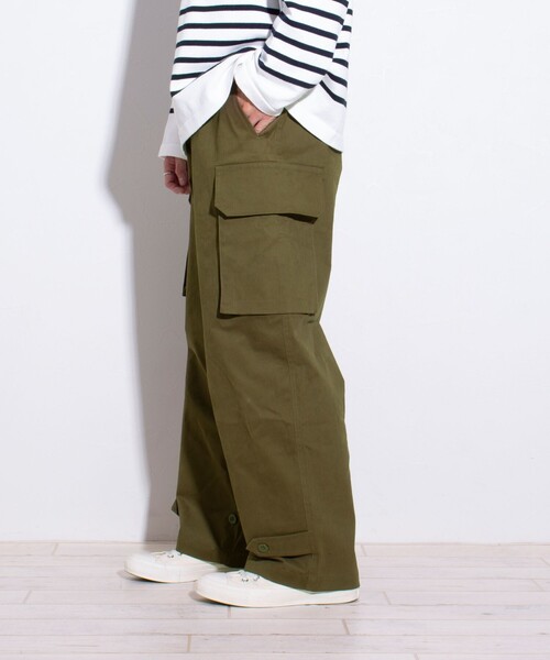 「GLOSTER」 カーゴパンツ L ダークベージュ メンズ_画像6