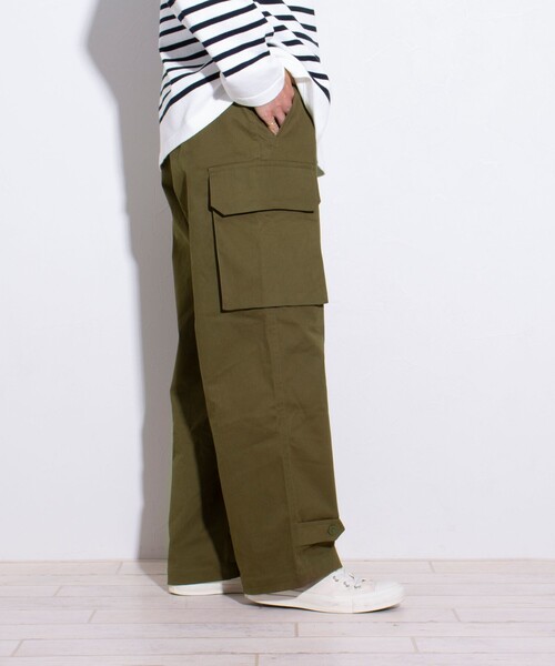 「GLOSTER」 カーゴパンツ L ダークベージュ メンズ_画像8