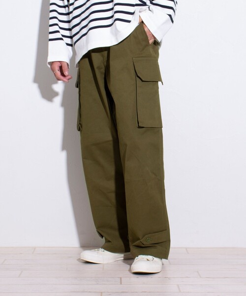「GLOSTER」 カーゴパンツ L ダークベージュ メンズ_画像9