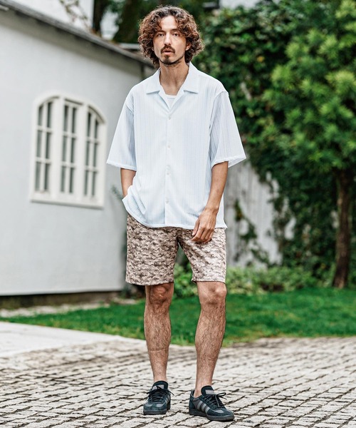 「CAMBIO」 半袖シャツ X-LARGE ブルー メンズ_画像6