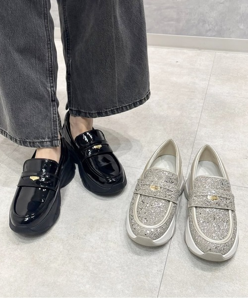 +diana ダイアナ 厚底 スニーカーソールローファー diana（プラスダイアナ） ローファー 「軽量」スニーカーソール