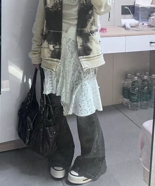 「Achic」 スカート M ホワイト レディース_画像8