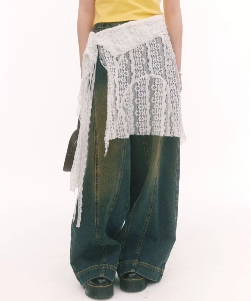 「Achic」 スカート M ホワイト レディース_画像9