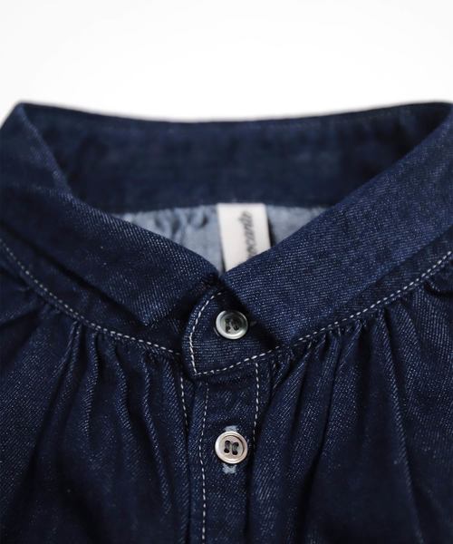 ブラウス シャツ 「Brocante / ブロカント」　6ozデニムグランシャツ レディース Brocante ブラウス シャツ 「Brocante / ブロカント」 6ozデニム