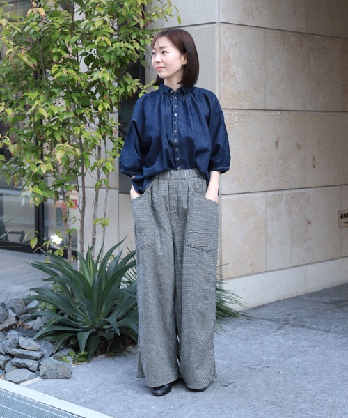 Brocante ブラウス シャツ 「Brocante / ブロカント」 6ozデニムグラン 
