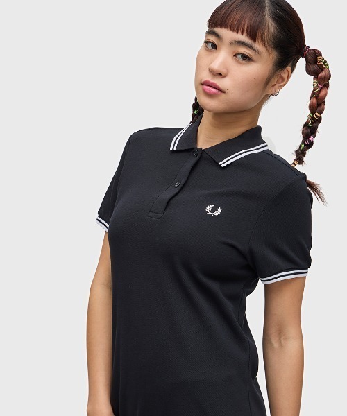 FRED PERRY ワンピース Twin Tipped Pique Dress／フレッド