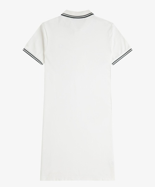 フレッドペリー ホワイト ポロワンピース FRED PERRY ワンピース Twin Tipped Pique Dress／フレッド