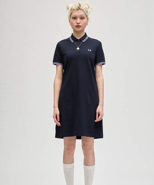 フレッドペリーポロワンピース FRED PERRY ワンピース Twin Tipped Pique Dress／フレッド