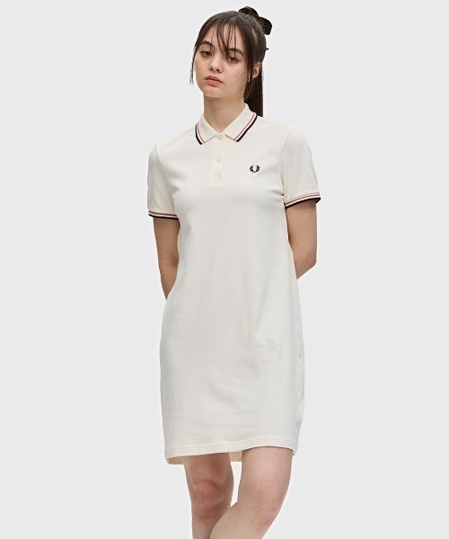 【FRED PERRY】Pocket Detail Pique Dress ポロワンピ FRED PERRY ワンピース Twin Tipped Pique Dress／フレッド