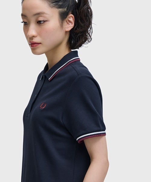 ✨美品✨FRED PERRY フレッドペリー　ポロワンピース　ネイビー FRED PERRY（フレッドペリー） ワンピース 半袖 Twin Tipped Pique