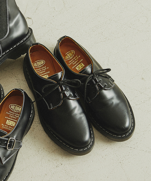 レザーを シューズ Paypayモール店 通販 Paypayモール ハイシャイン 3ホール プレーントゥシューズ