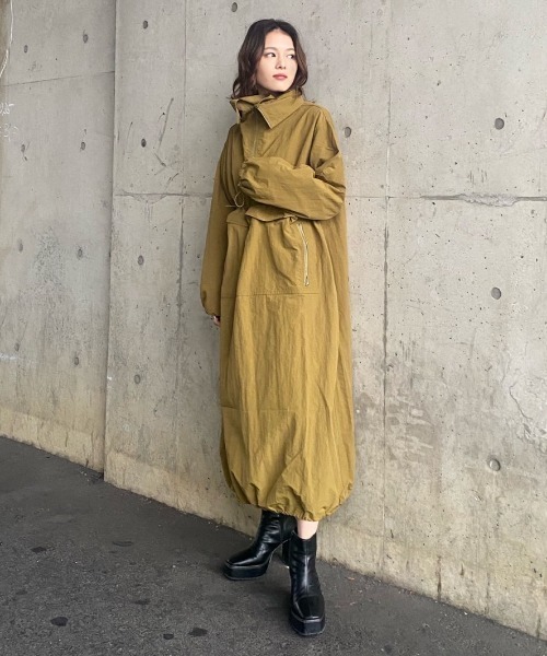 ワンピース スタンドカラーナイロンワンピース Zozotown Paypayモール店 通販 Paypayモール