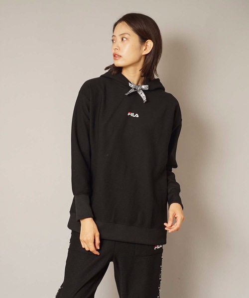 パーカー 【FILA / フィラ】レディースUVカット保温プルオーバーロゴパーカー|ZOZOTOWN PayPayモール店|01