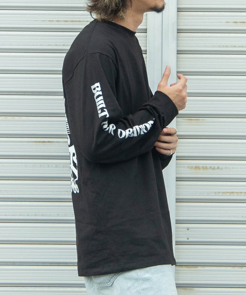 DEVICE tシャツ 「VANS」 OBNLVION SKULL LS TEE パックプリント
