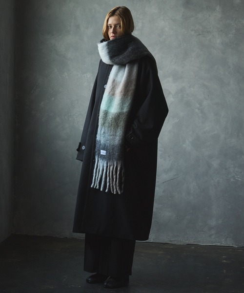 CIASENSE マフラー Large Mohair Touch Big Volume Fringe Muffler