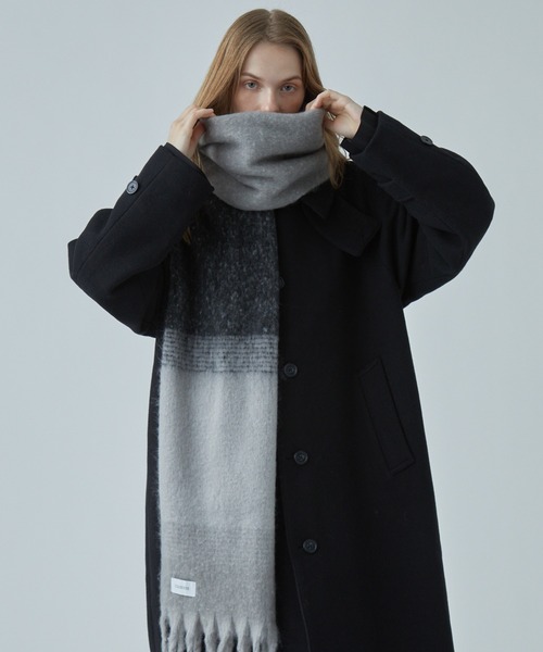 CIASENSE マフラー Large Mohair Touch Big Volume Fringe Muffler