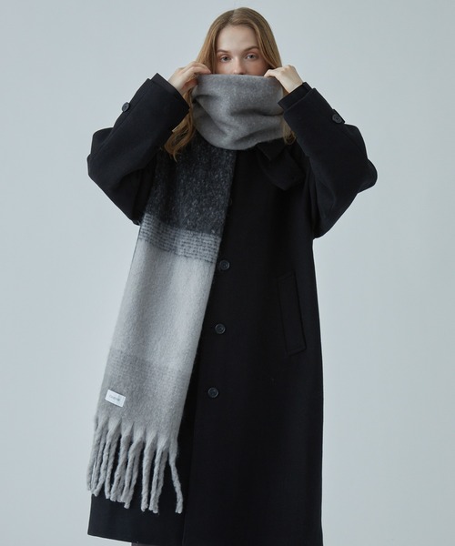 CIASENSE マフラー Large Mohair Touch Big Volume Fringe Muffler