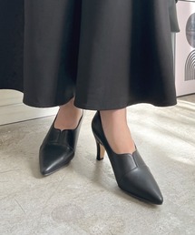 Futier Land パンプス ダッシュできる切替ポインテッドトゥ