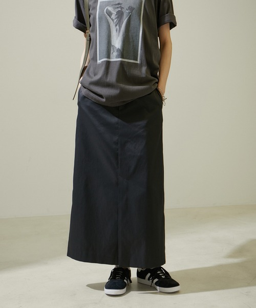 SALON adam et rope' スタイルアップハイウエストナロースカート SALON adam et rope' スカート ハイウエストナロースタイル