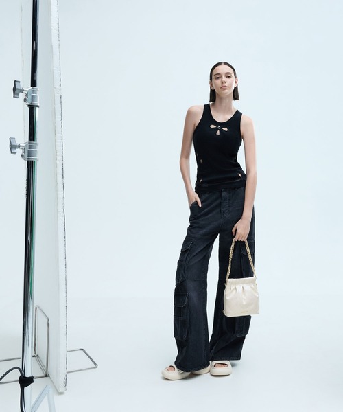 CHARLES & KEITH duo バッグ チェーンハンドル ショルダーバッグ（CHARLES & KEITH Duo