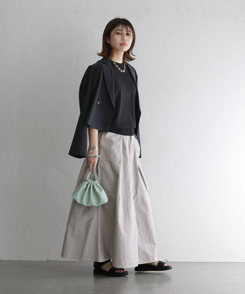 La TOTALITE（ラ トータリテ） ロング スカート 「Healthy denim 