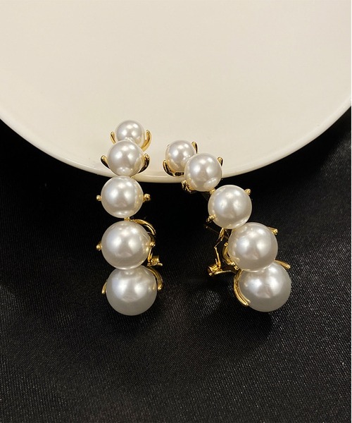 LA VORAGINE（ラ ヴォラジネ） ピアス アレルギー対応5連エコパール