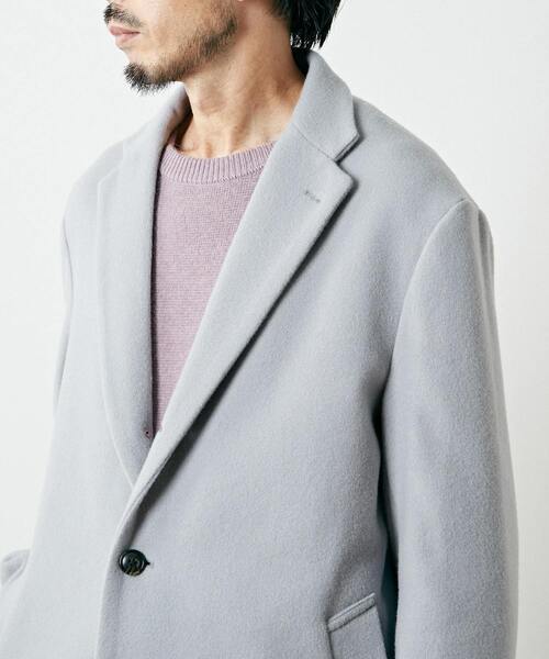 メンズメルローズ　チェスターコート MEN'S MELROSE チェスターコート コート SUPER110'S ビーバー