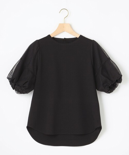 新品タグ付き★2枚セット★組曲チュールスリーブ カットソー 組曲 tシャツ 「人気につき新色追加！」チュールスリーブ