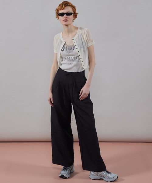 MAISON SPECIAL tシャツ Tulle Cardigan Layered T-shirt