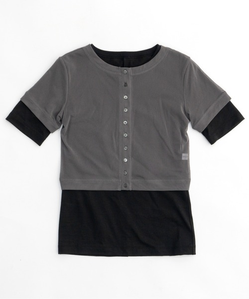 MAISON SPECIAL tシャツ Tulle Cardigan Layered T-shirt