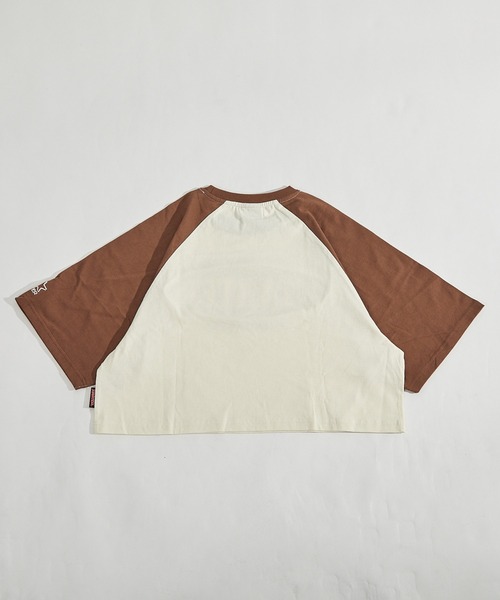 STARTER tシャツ ショート丈 ラグランプリントTシャツ