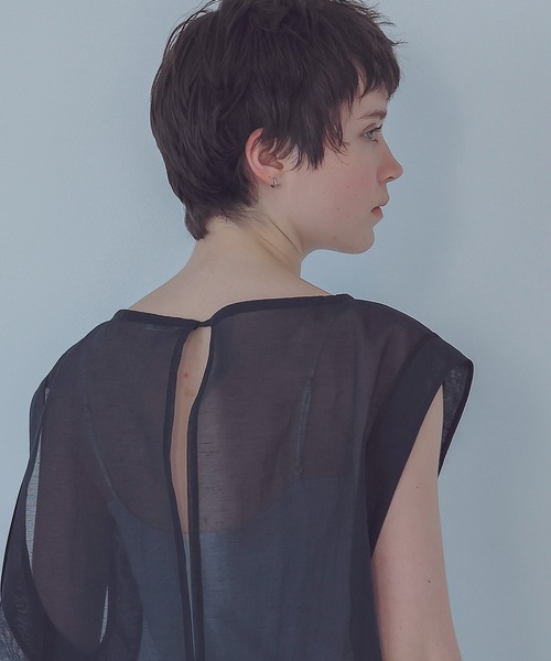 DRESSLAVE（ドレスレイブ） ブラウス シャツ sheer organdy construct