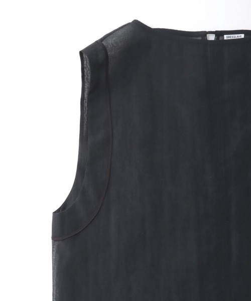DRESSLAVE（ドレスレイブ） ブラウス シャツ sheer organdy construct