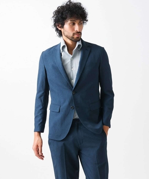 ミッシェルクランオム（MICHEL  HOMME）/【セットアップ】メッシュテーラードジャケット MICHEL KLEIN HOMME（ミッシェルクラン オム） ジャケット テーラード
