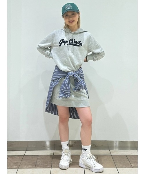 GAP（ギャップ） ワンピース ヴィンテージソフト GAPロゴ フード付き