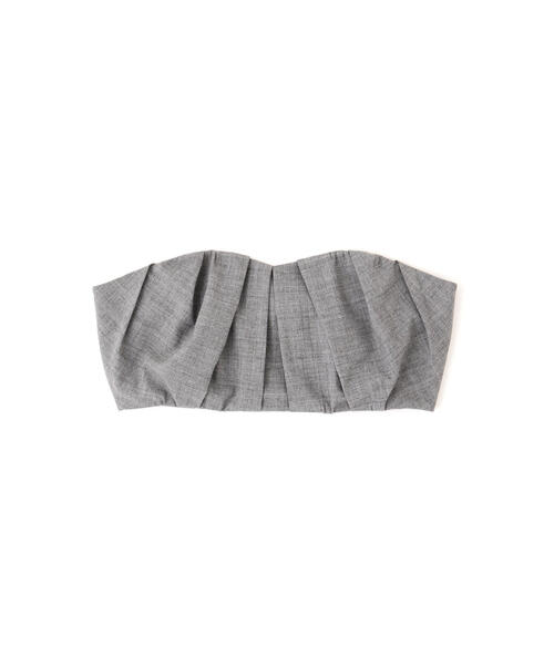 JILL STUART チューブトップ ベアトップ タックギャザービスチェ