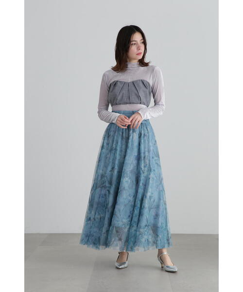 JILL STUART チューブトップ ベアトップ タックギャザービスチェ