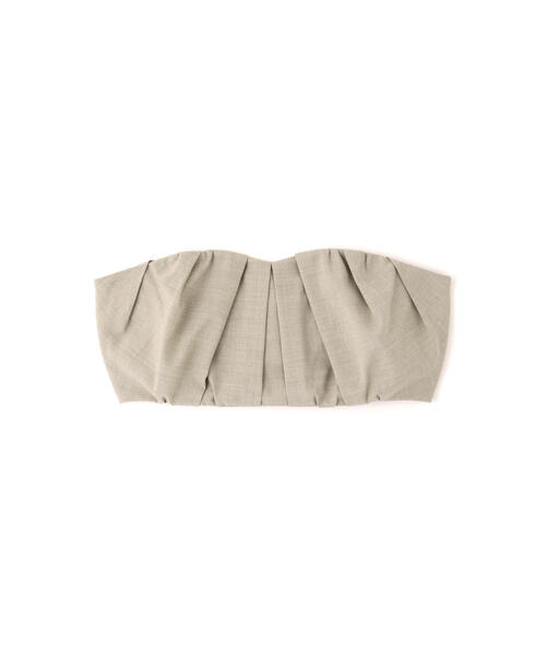 JILL STUART チューブトップ ベアトップ タックギャザービスチェ