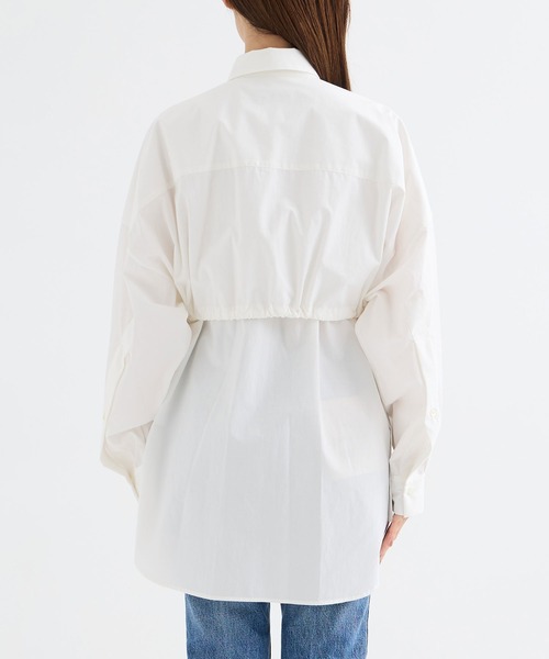 ウジョー　ujoh   ブラウス　白 UJOH（ウジョー） シャツ ブラウス 「UJOH/ウジョー」Layered Shirt