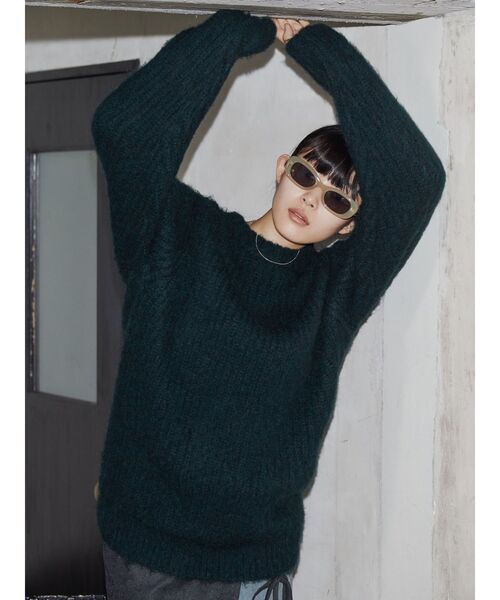 ニット セーター 「VEQUM」FLUFFY COLOR KNIT レディース