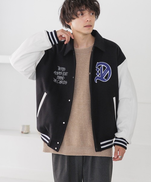 RAGEBLUE（レイジブルー） スタジャン 「WOOLLYTEC/ウーリーテック