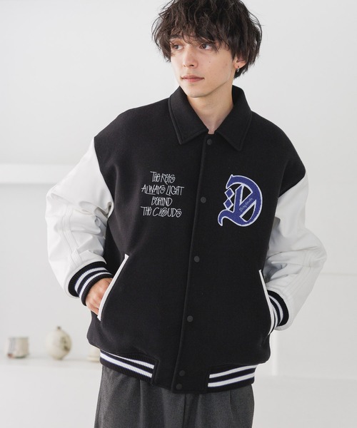 RAGEBLUE（レイジブルー） スタジャン 「WOOLLYTEC/ウーリーテック